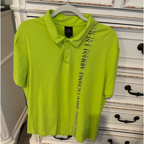 Mens Green Armani Exchange Polo sz XL - Picture 1 of 3